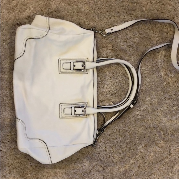 Coach leather tote with shoulder/crossbody strap - Picture 2 of 8